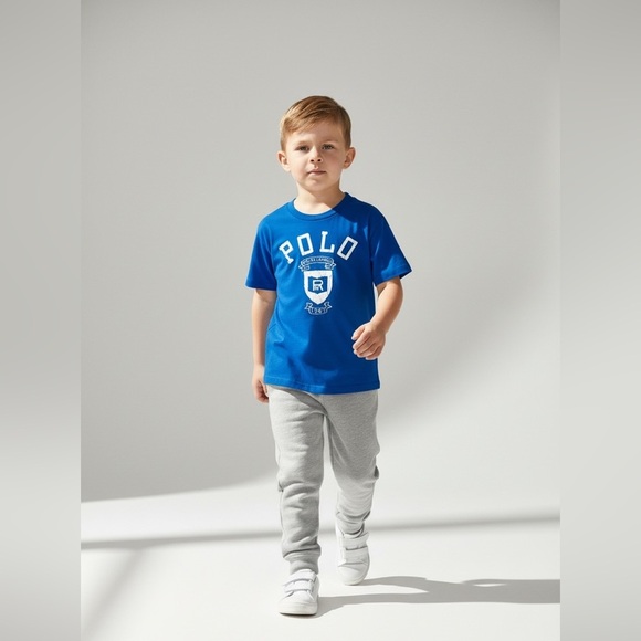 Polo by Ralph Lauren Royal Blue Tee Unisex S(8) graphic design logo cotton - Picture 12 of 14